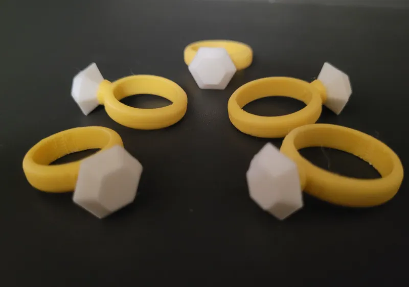 Custom Diamond Ring - OpenSCAD
