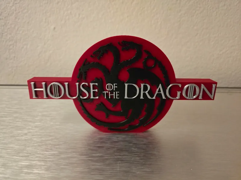 Game Of Thrones House of The Dragon Logo Sign