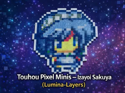 Touhou Pixel Minis – Izayoi Sakuya (Lumina-Layers)