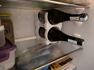 Minimalist Fridge Prosecco & Champagne Rack