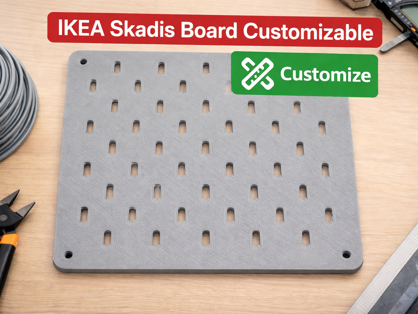 IKEA SKÅDIS Board – Parametric 3D Model