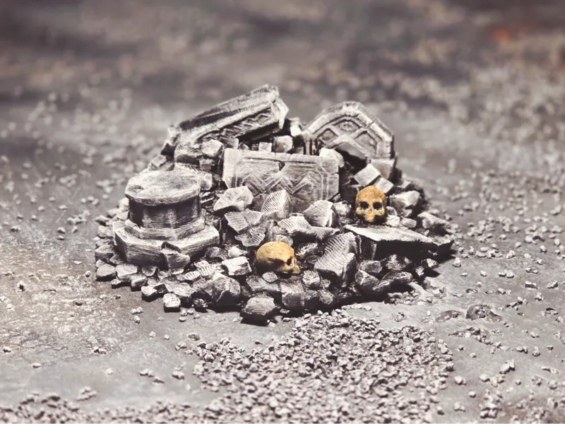 Dwarven Ruins Stone Pile Wargame Terrain