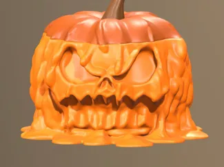 Melting Pumpkin Candy Bowl