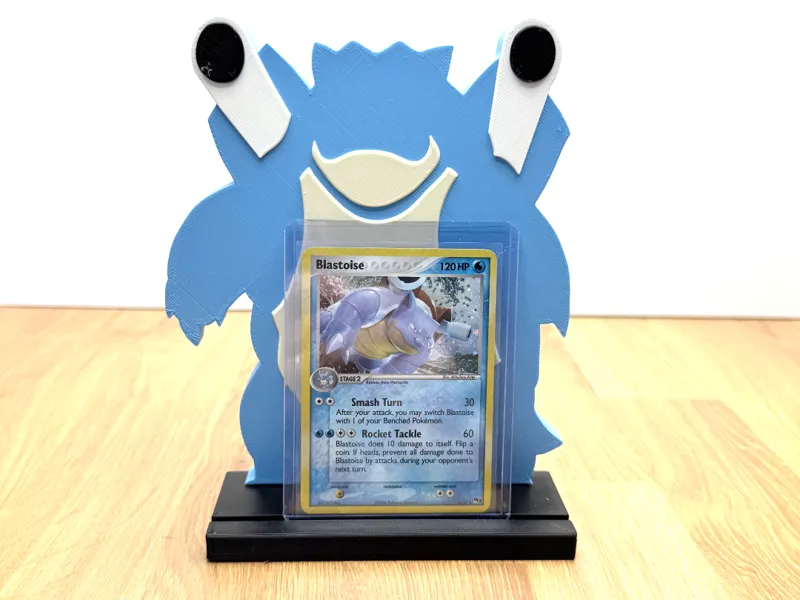 Blastoise Pokemon card display stand 