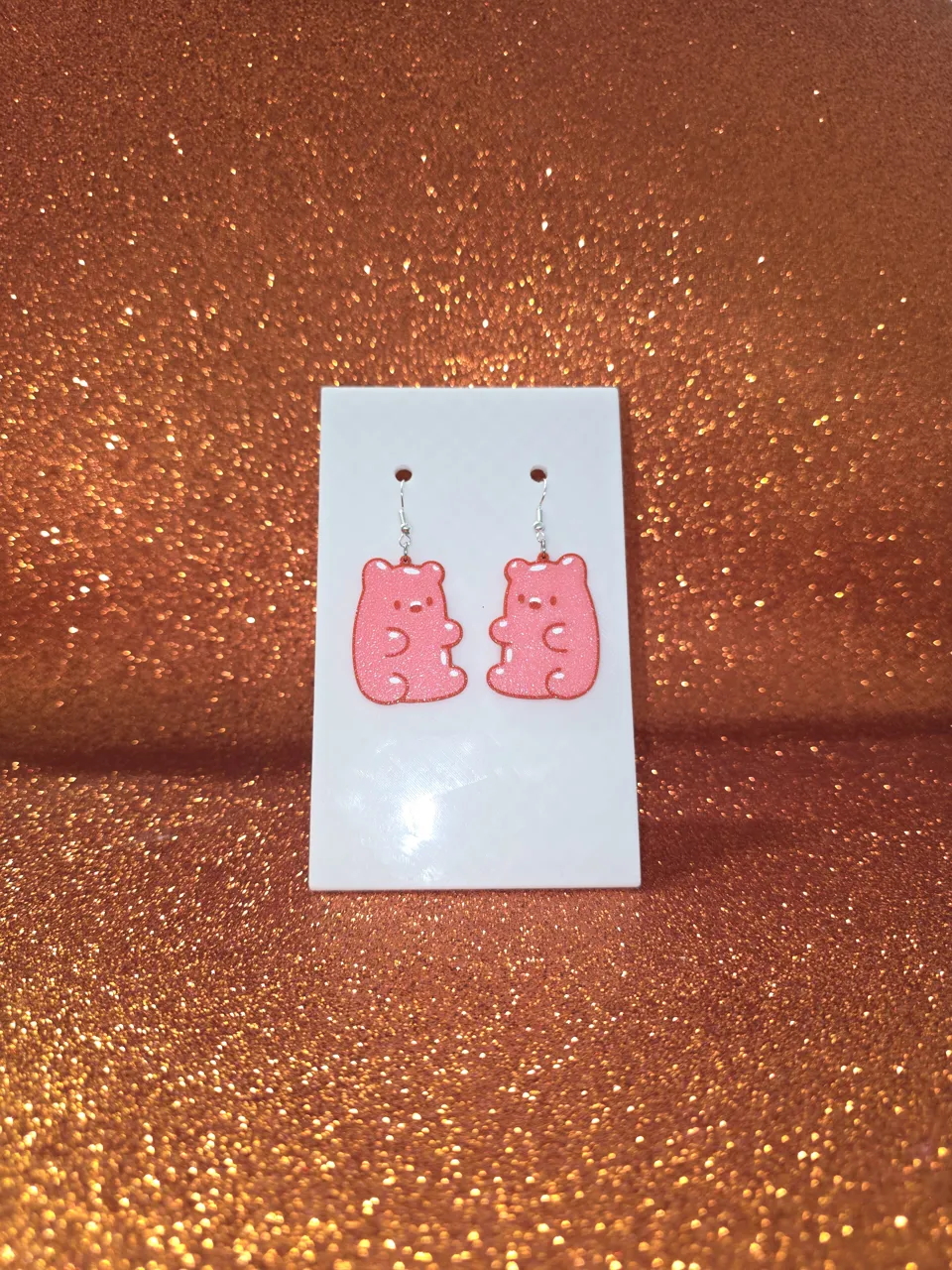 Gummy bear earrings view 2