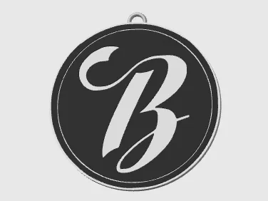Letter B Keychain