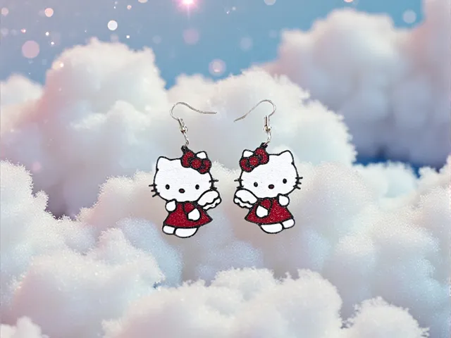 Hello Kitty Angel earrings