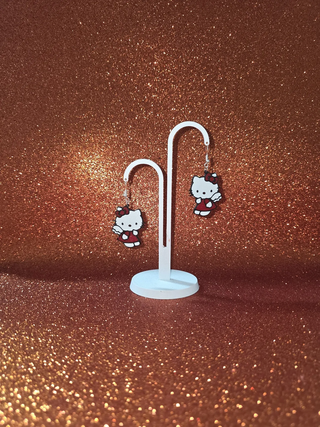 Hello Kitty Angel earrings view 3