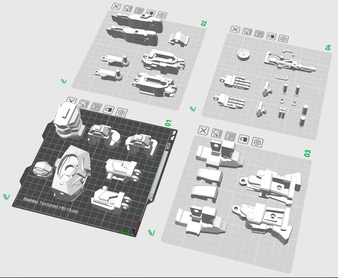 Miniatura 2 do modelo 3D 机甲-伊卡洛斯组装版
