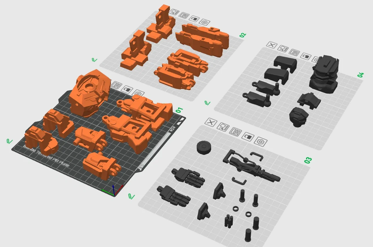 Miniatura 1 do modelo 3D 机甲-伊卡洛斯组装版
