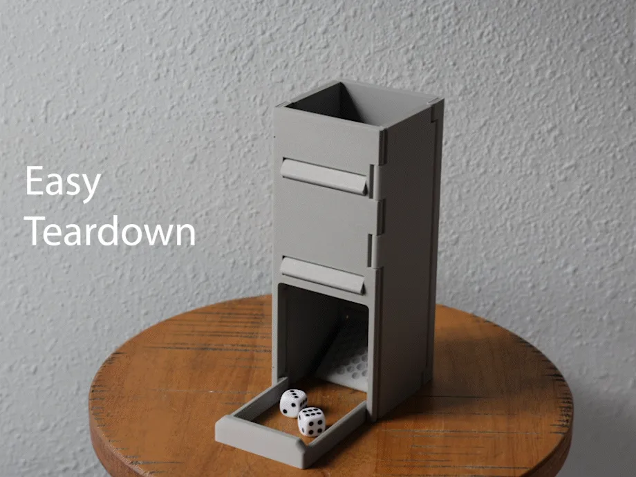 Folding Collapsible Dice Tower view 3