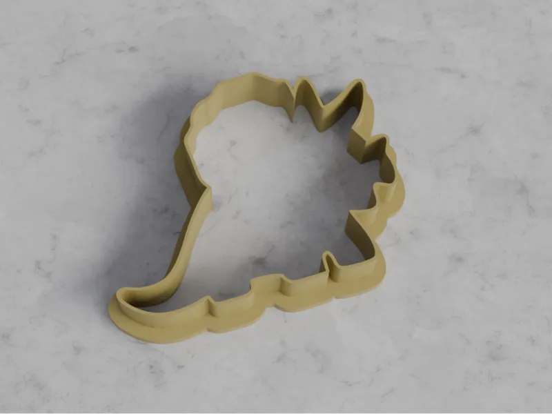 triceratops cookie cutter