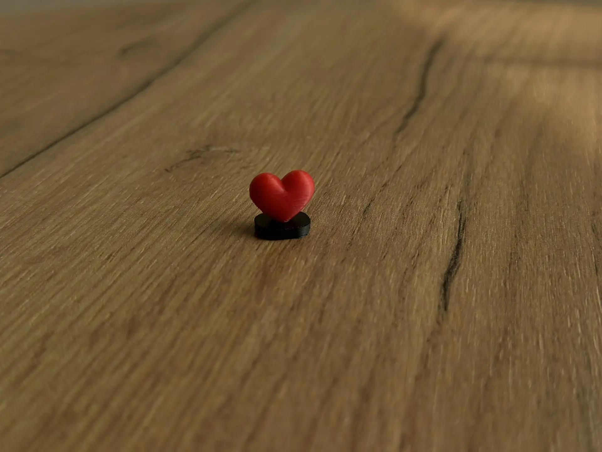 Tope Decorativo Corazón 3D para Tazas y Vasos