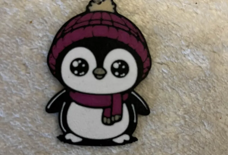 Penguin keychain and magnets