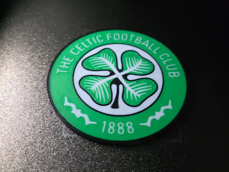 Celtic FC Green and White Coaster