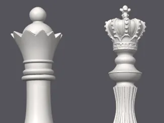 King + Queen Chess Decor