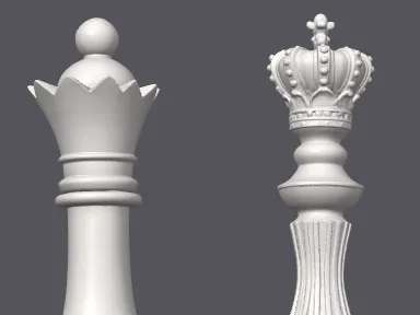 King + Queen Chess Decor