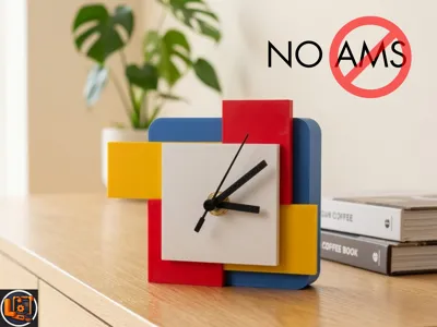Modern Art Desk Clock