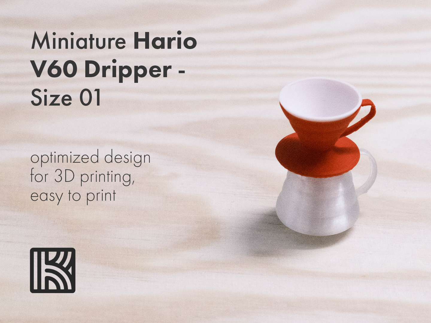 Miniature Hario V60 Coffee Dripper - Size 01