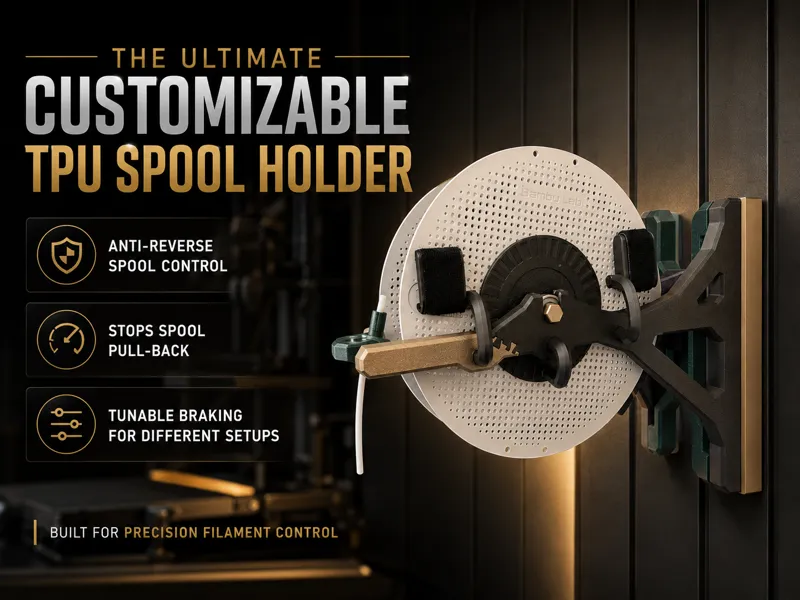 The Ultimate Wall Mounted TPU Spool Holder!