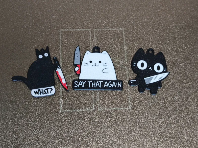 三只小猫 钥匙链