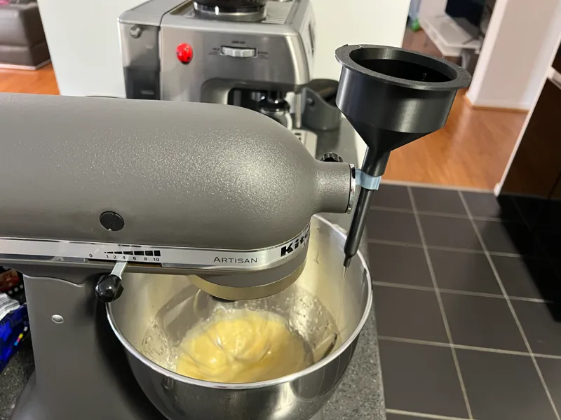 Emulsifier funnel for Mayo etc