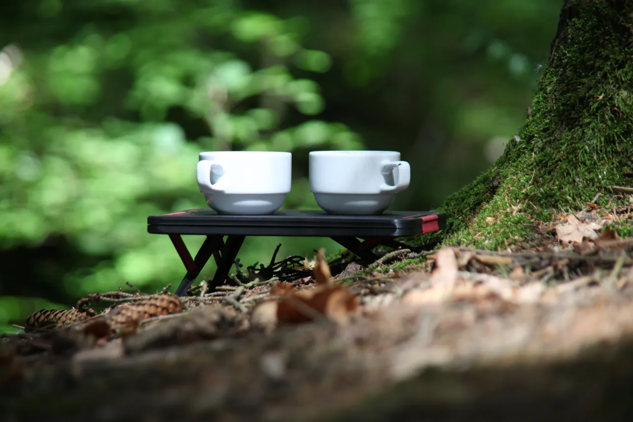 Small Terrain Adaptable Coffee Table for Camping view 3