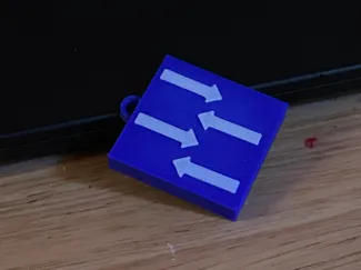 Switch Symbol Keychain