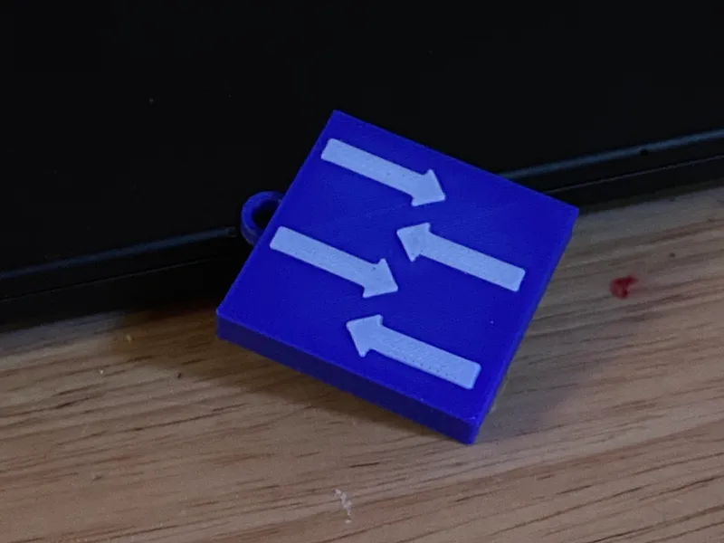 Switch Symbol Keychain