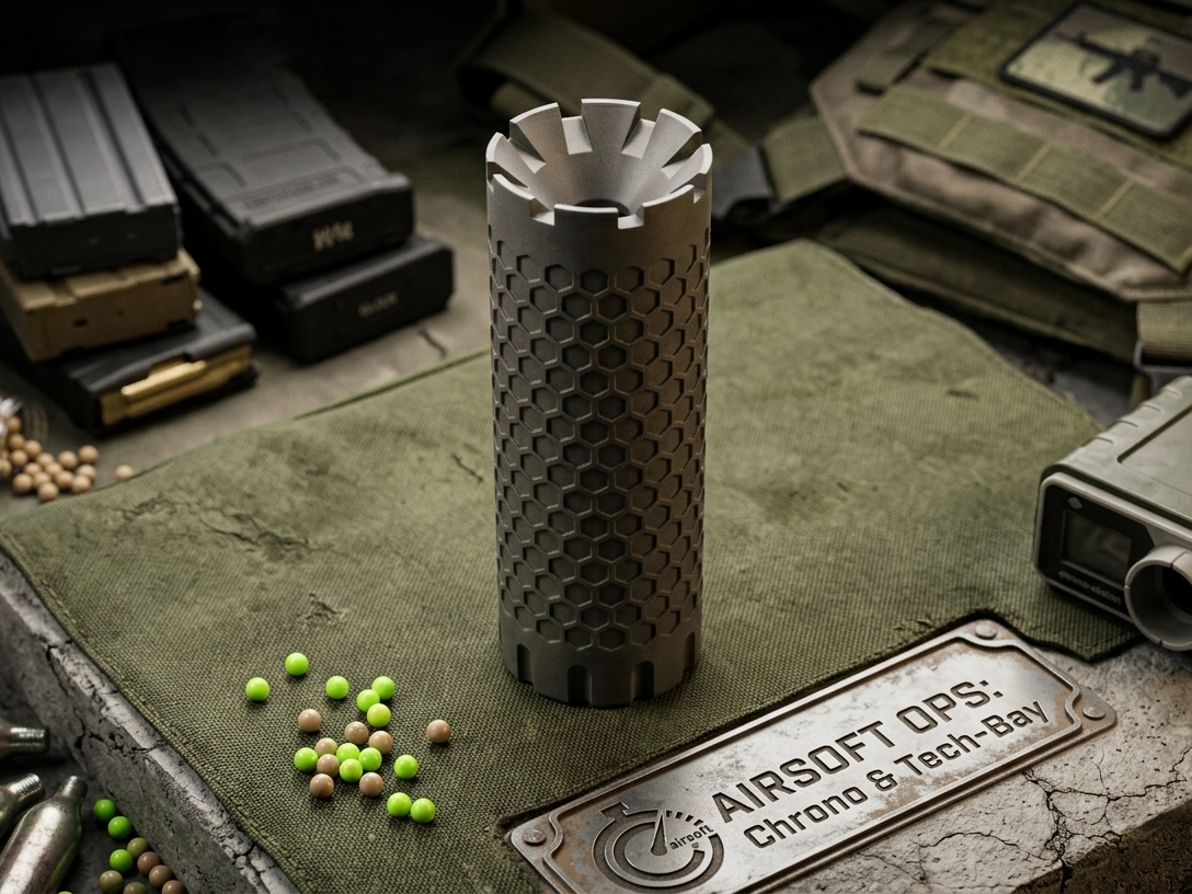 Silencer Airsoft hexagon 100mm
