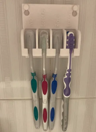 Porta spazzolini da denti smontabile per pulizia