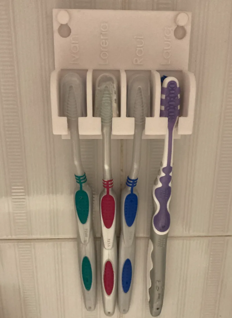 Porta spazzolini da denti smontabile per pulizia