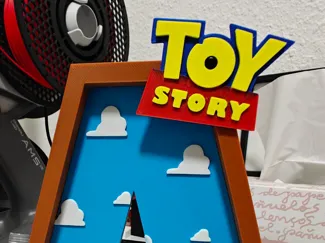 Letra A con tematica TOY STORY (ANAÏR)