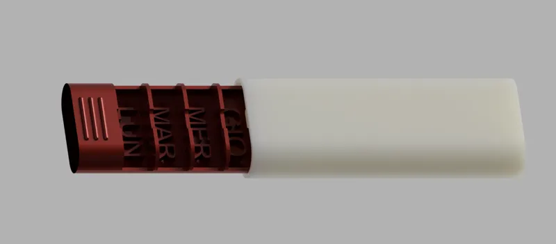 Magnetic weekly pill-box
