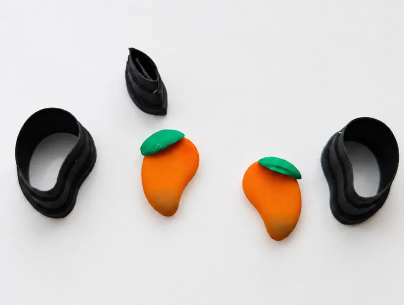 Mango Earrings Polymer Clay Cutter view 2