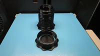 PETG, 1 Tumbler, 1 Plate. 0.2mm layer, 6 walls, 15% infill