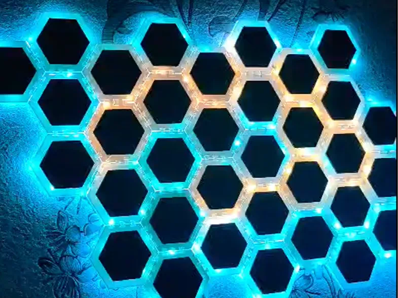 hexagon wall decoration 