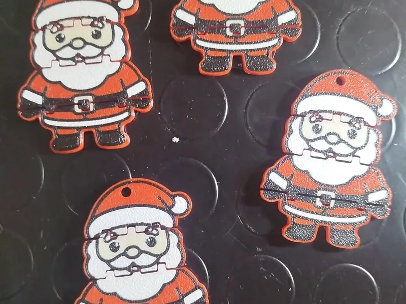 portachiavi snodato babbo natale