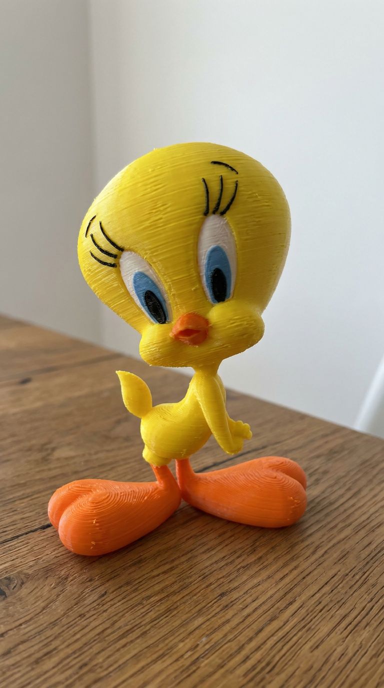 Cute Tweety-Inspired Stylized Bird No AMS - 1