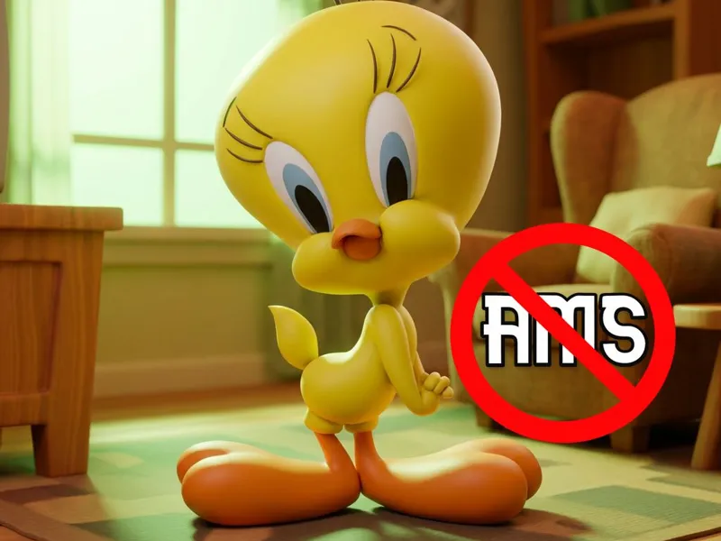 Cute Tweety-Inspired Stylized Bird No AMS