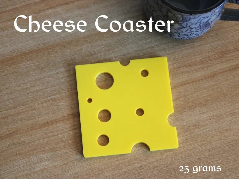 Cheese Coaster - Funny Drink Holder