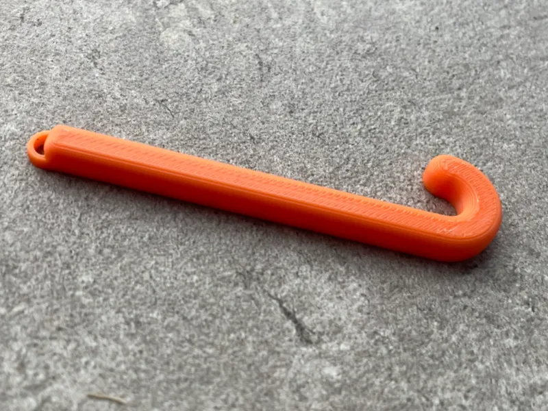 Hockeystick keychain