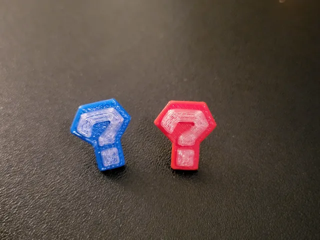 Mariokart Item Box inspired Question Mark Earrings
