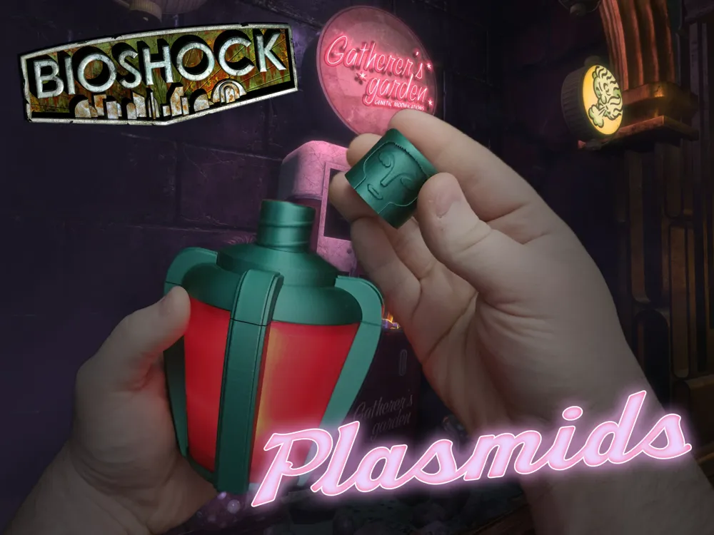 Bioshock Plasmid Vial - Free 3D Print Model - MakerWorld