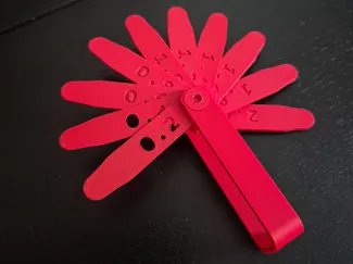 3D Printable Feeler Gauge (0.2mm–2.0mm) 