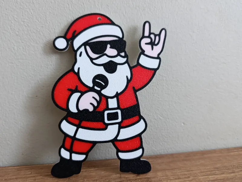 Rock’n’Roll Santa Claus – (4-Color AMS Print)