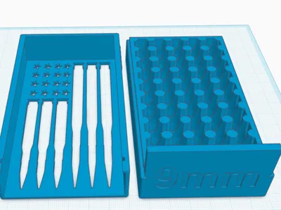9mm 50 round match box(flag lid)
