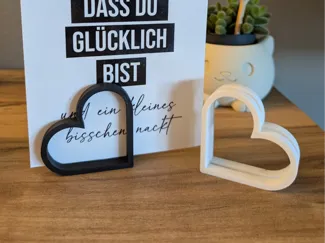 Fotohalter / Postkartenhalter "Herz"
