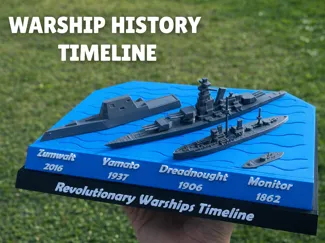 150 Years of Warships - 1:1300 Printable Display.