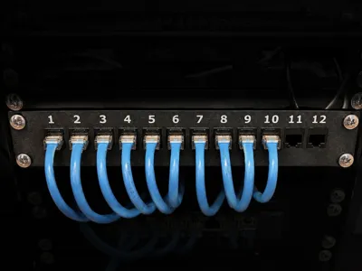 Numbered Keystone Patch Panel for 10-inch Rack
